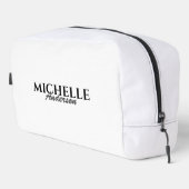 Trousse De Toilette Monogramme moderne simple (Coin droit)