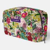 Trousse De Toilette monogramme motif rose vintage (Coin droit)