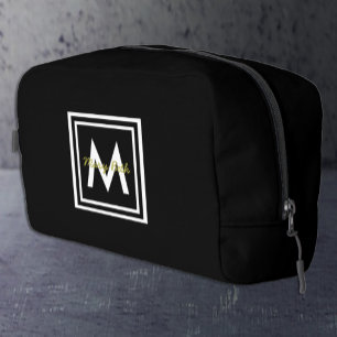 Trousse De Toilette Monogramme noir personnalisé