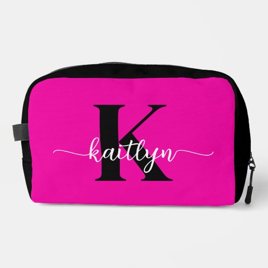 Trousse De Toilette Monogramme noir rose chaud (Recto)