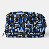 Trousse De Toilette Monogrammé Parti Pêcher Bleu   (Verso)