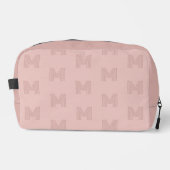Trousse De Toilette Monogramme rose simple moderne, femmes (Recto)