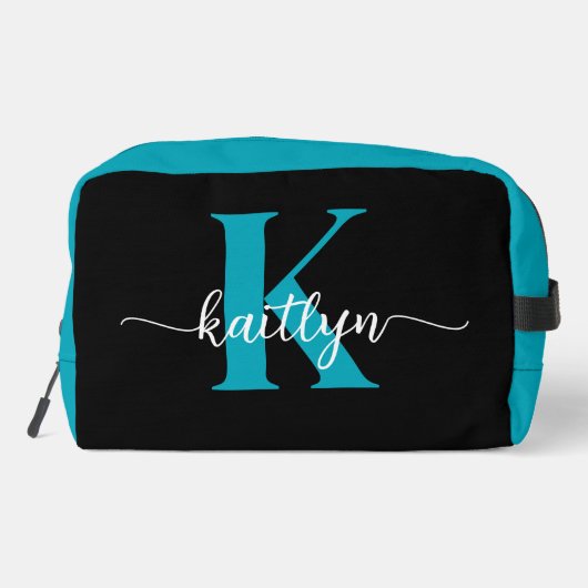 Trousse De Toilette Monogramme Turquoise noir (Verso)
