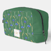 Trousse De Toilette Monogramme vert Fleur sauvage floral (Coin droit)