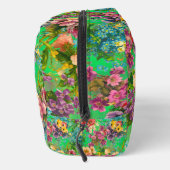 Trousse De Toilette monogramme vintage vert fleuri motif (Droite)