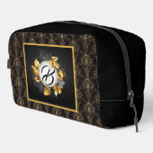 Trousse De Toilette Monogrammed Black Art Deco Pearl (Coin droit)