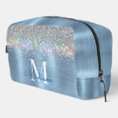 Trousse De Toilette Monographie de la parties scintillant bleue glace (Coin droit)