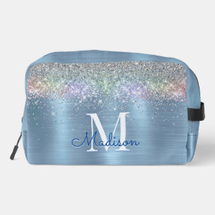 Trousse De Toilette Monographie de la parties scintillant bleue glace 