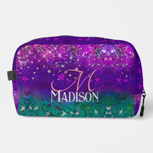 Trousse De Toilette Monographie de parties scintillant mignonne bleu v (Recto)