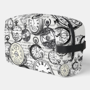 Trousse De Toilette Montre de poche victorienne Alice au pays des merv