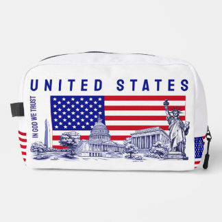 Trousse De Toilette Monument du drapeau américain Illustration Souveni