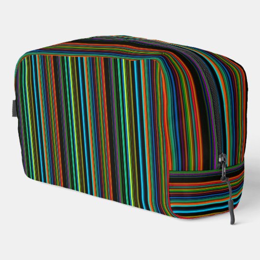 Trousse De Toilette Motif à bandes multiples (Coin droit)