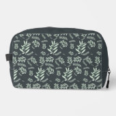 Trousse De Toilette Motif à branche d'olivier naturel (Recto)