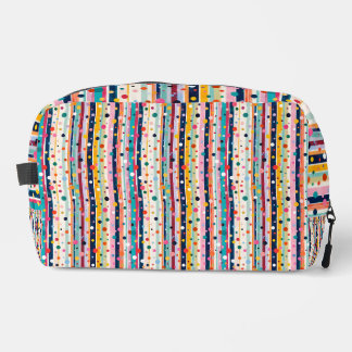 Trousse De Toilette Motif à pois et rayures Color Pop