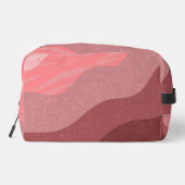 Trousse De Toilette Motif Abstrait dans les tons rouge et rose (Verso)