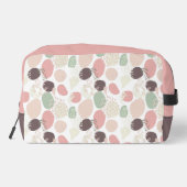 Trousse De Toilette Motif Abstrait rose Brown vert (Verso)