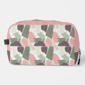 Trousse De Toilette Motif Abstrait rose Brown vert (Recto)