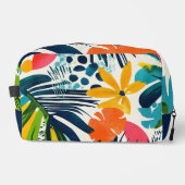 Trousse De Toilette Motif Abstrait tropical Monogrammé (Recto)