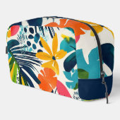 Trousse De Toilette Motif Abstrait tropical Monogrammé (Coin droit)