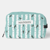 Trousse De Toilette Motif avec oiseaux et arbres (Verso)