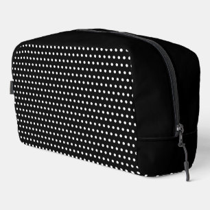 Trousse De Toilette Motif blanc chic sur noir
