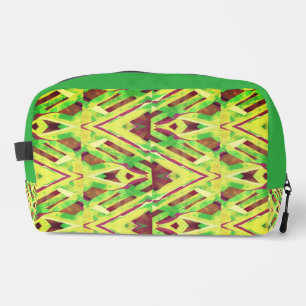 Trousse De Toilette motif Brown et vert