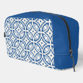 Trousse De Toilette Motif Carrelage Lotus Côtier - Le Lotus Blanc (Coin droit)