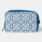 Trousse De Toilette Motif Carrelage Lotus Côtier - Le Lotus Blanc (Verso)