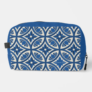 Trousse De Toilette Motif Carrelage Lotus Méditerranéen - Le Lotus Bla