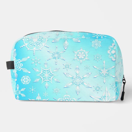 Trousse De Toilette Motif Crystal Snowflakes (Recto)