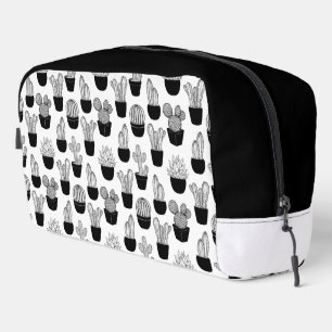 Trousse De Toilette Motif d'art de ligne Cactus