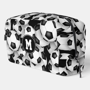 Trousse De Toilette Motif de boules de football monogramme