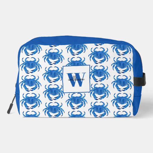 Trousse De Toilette Motif de crabe bleu (Verso)