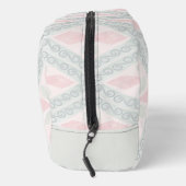 Trousse De Toilette Motif de diamant pastel vert et rose (Droite)