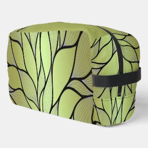 Trousse De Toilette Motif de feuille vert olive