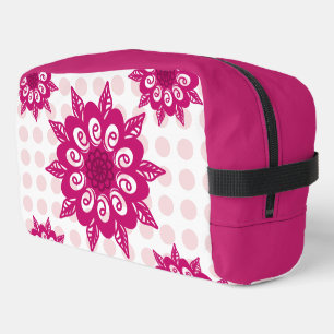 Trousse De Toilette Motif de fleur de kaléidoscope abstrait coloré Thr