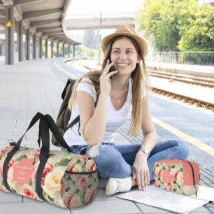 Trousse De Toilette Motif de fleurs de broches