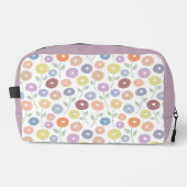 Trousse De Toilette Motif de fleurs floues Pastels sur fond blanc (Recto)