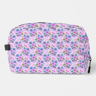 Trousse De Toilette Motif de fleurs roses bleues violettes florales-36