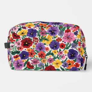 Trousse De Toilette Motif de jardin floral de pensées printanières lum