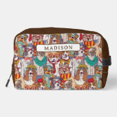 Trousse De Toilette Motif de mode de marionnette mignonne (Verso)