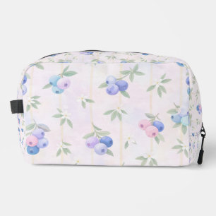 Trousse De Toilette motif de myrtille avec feuilles
