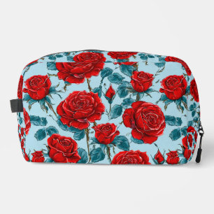 Trousse De Toilette Motif de roses rouges