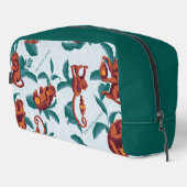 Trousse De Toilette Motif de singes joueurs du Lotus Blanc (Coin droit)