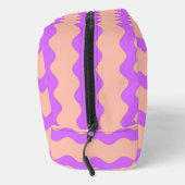Trousse De Toilette Motif des vagues rose et violet (Droite)