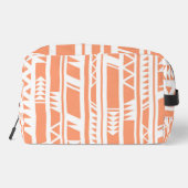 Trousse De Toilette Motif d'imprimé tribal blanc et bracelet (Verso)