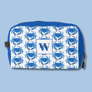 Trousse De Toilette Motif du Crabe Bleu