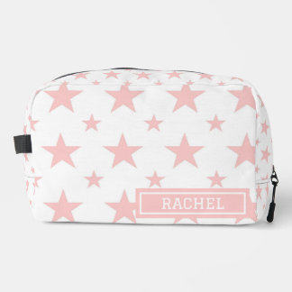 Trousse De Toilette Motif Étoiles Roses Cosmétique Constellation Jolie
