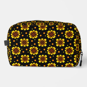 Trousse De Toilette Motif Fleur de Force Groovy 70s
