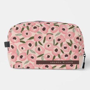 Trousse De Toilette Motif floral audacieux et encre   Botanique dessin